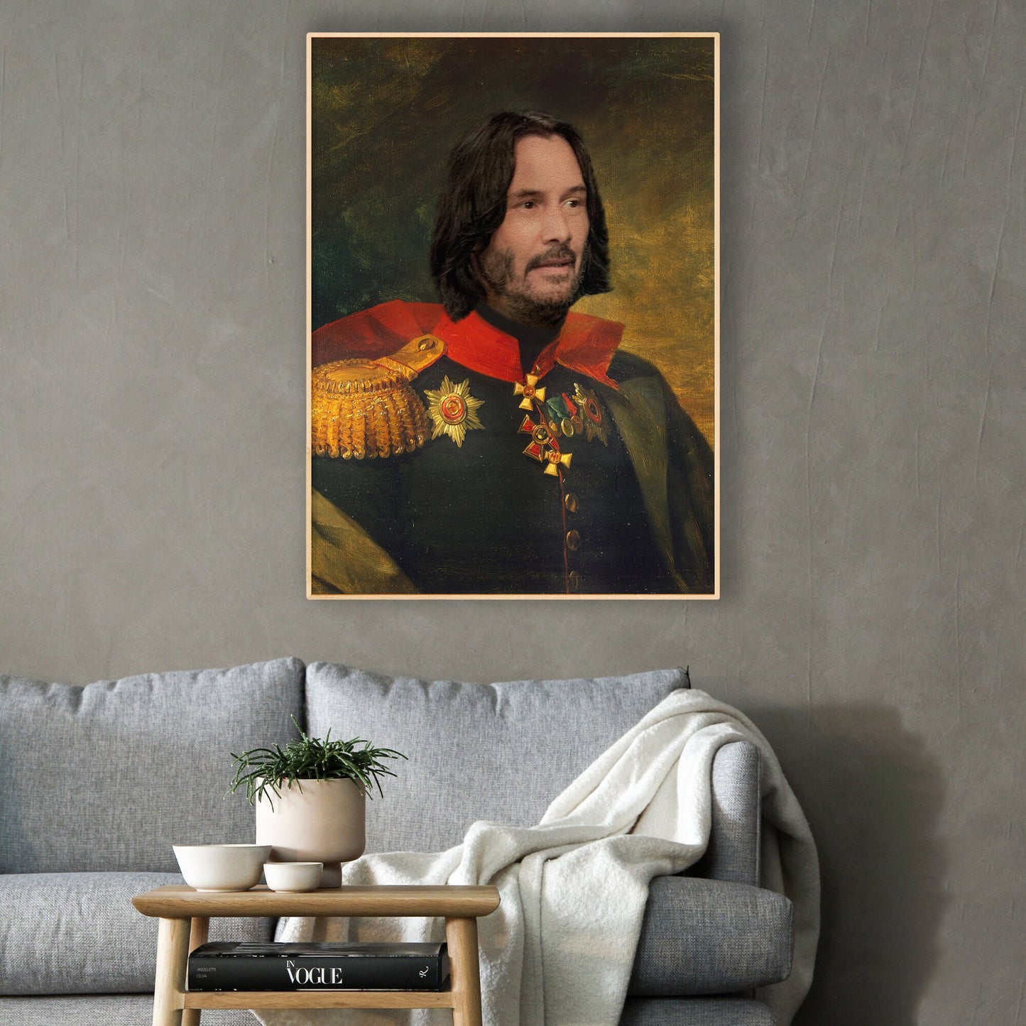 Keanu Reeves Poster | Classical Painting, Regal art, General, John Wick, Matrix, Actor Print, Celebrity