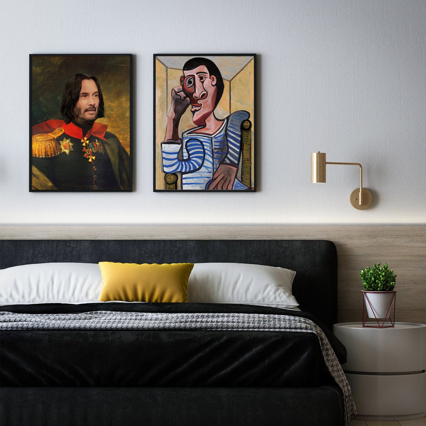 Keanu Reeves Poster | Classical Painting, Regal art, General, John Wick, Matrix, Actor Print, Celebrity