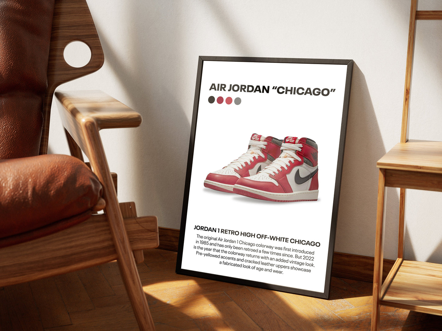Nike Chicago trainer poster Hypebeast Sneaker Poster, Minimalist Hypebeast Shoes poster, Sneaker Prints Set, Sneakerhead Decor, Room Decor
