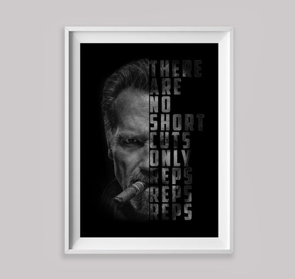 Arnold Schwarzenegger motivational poster
