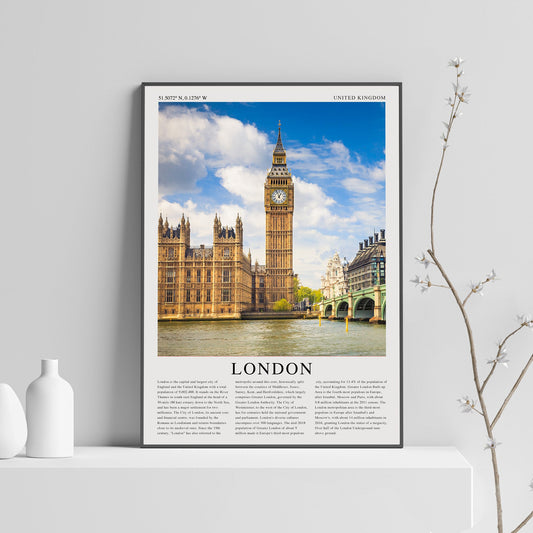 London United Kingdom poster travel print