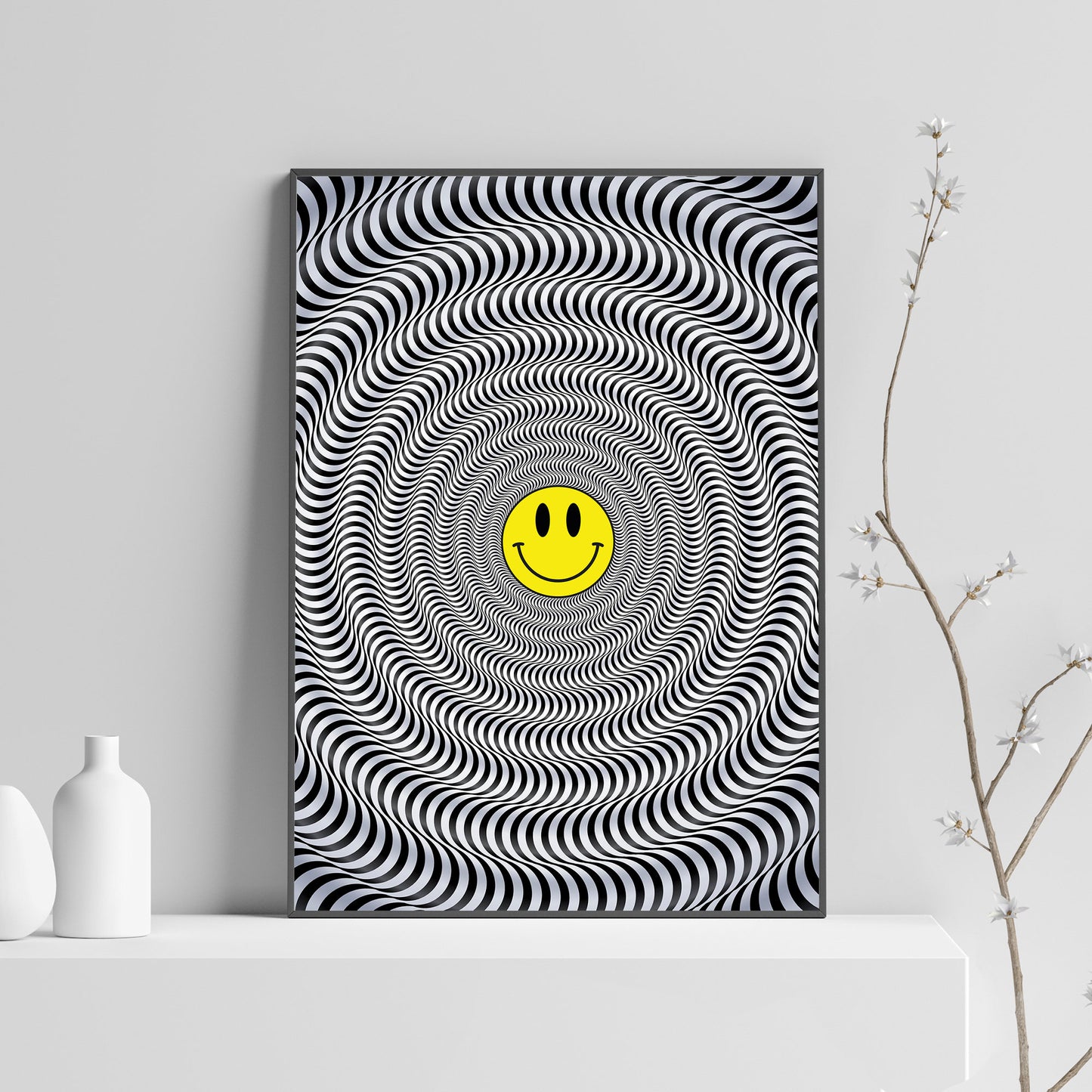 Acid House Trippy Printed Poster