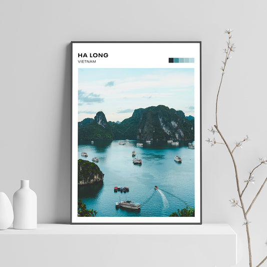 Ha Long Vietnam High quality printed poster, travel print Asia