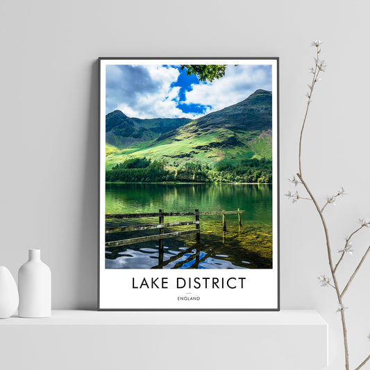 Lake District poster travel print