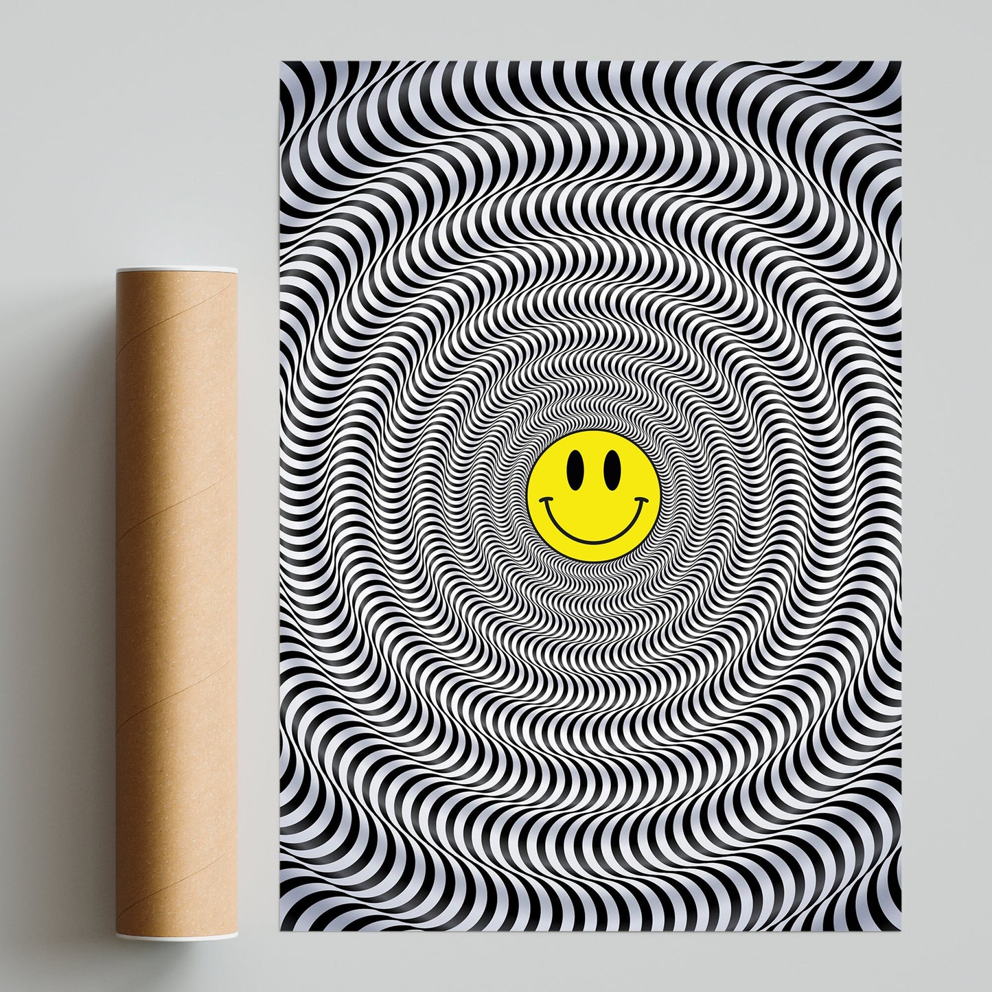 Acid House Trippy Printed Poster