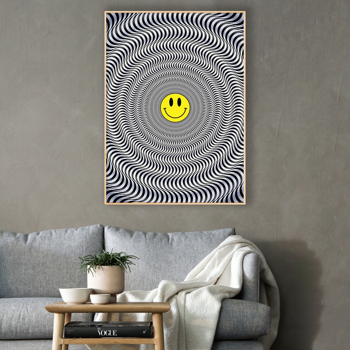 Acid House Trippy Printed Poster