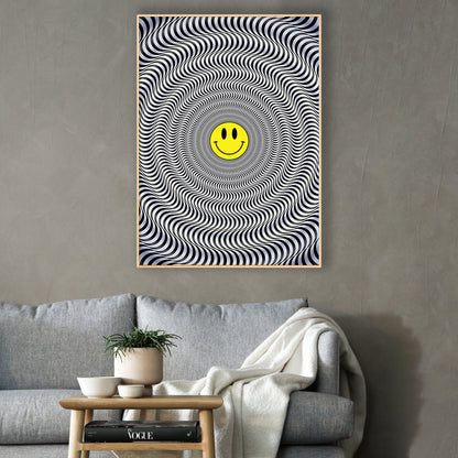 Acid House Trippy Printed Poster